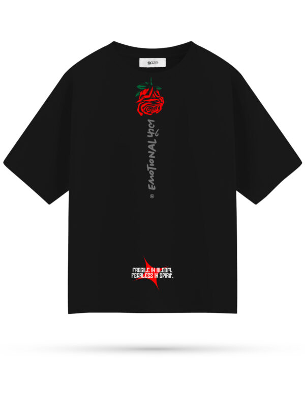 Emotional फूल Collection – Fragile in bloom Unisex Oversized T-Shirt